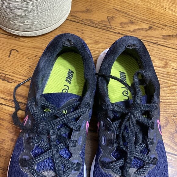 nike Renew Ride 2 CU3508-401 Blackened Blue/Pink Glow-Black Sz 6.5 - Picture 8 of 9